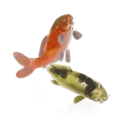 水墨风锦鲤元素贴纸10