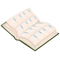 手绘-字典词典教育培训贴纸8