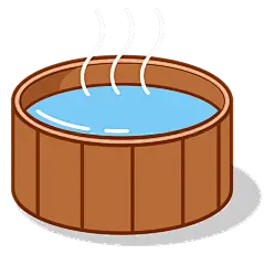 卡通-冬至氛围专题贴纸-泡脚桶