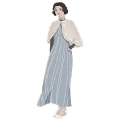 手绘-民国女性人物插画1