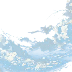写实风格白云贴纸