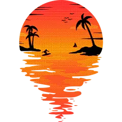 通用肌理落日海景元素