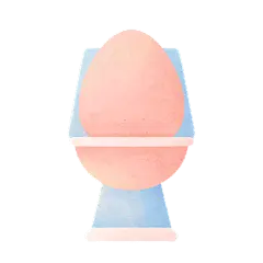 水彩风-浴室元素-马桶