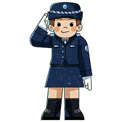 敬爱的人民警察女士元素
