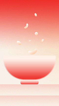 腊八节弥散红色系腊八粥背景