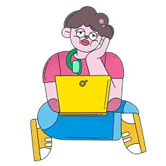 手绘-孟菲斯人物贴纸