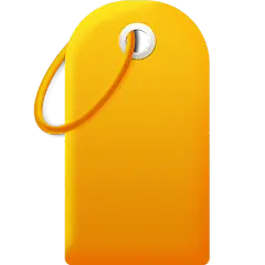 促销通用简约黄色吊牌标签元素素材