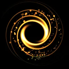 特效通用金色多层光圈元素素材