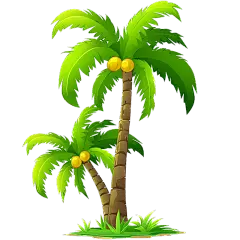 植物通用插画椰子树元素素材