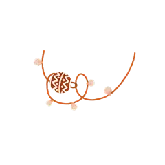 圣诞节圣诞快乐扁平风彩灯铃铛圣诞装饰元素素材