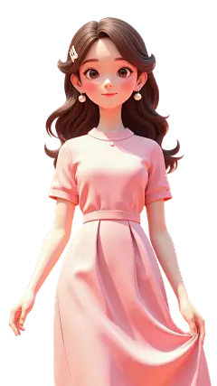 人物系列3D风光感优雅女生元素