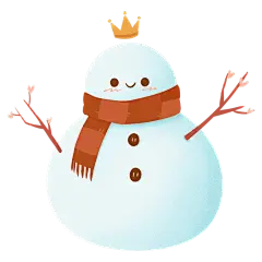 手绘-大雪节气氛围专题贴纸1