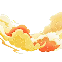 通用中国风国潮渐变祥云元素