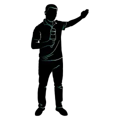 矢量-采访人物元素贴纸男主持-SVG