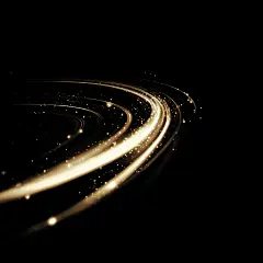特效系列金色发光曲线特效