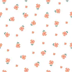 手绘-清新碎花背景1