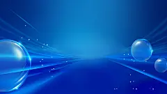 背景通用蓝色光效曲线背景横板图片素材