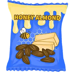 手绘-韩式零食童趣贴纸-蜂蜜