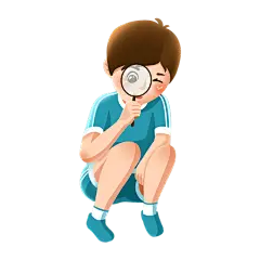 卡通风男性元素贴纸