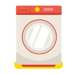 扁平风家用电器贴纸-SVG-洗衣机