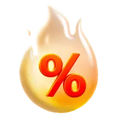 促销系列3D半透明%火焰促销元素