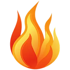 矢量扁平火焰火花火苗元素