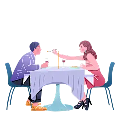 扁平-相亲人物创意贴纸