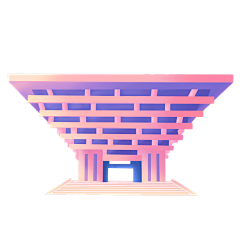上海世博馆城市现代地标建筑贴纸
