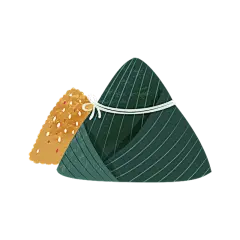 中国风端午节粽子元素贴纸