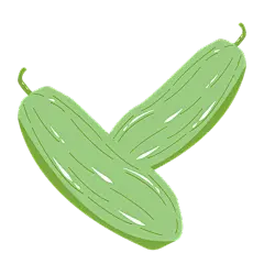 矢量-蔬菜元素-丝瓜