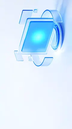 科技风系列立体感玻璃图标展台背景