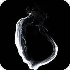 写实烟雾雾气白色有色气体元素贴纸