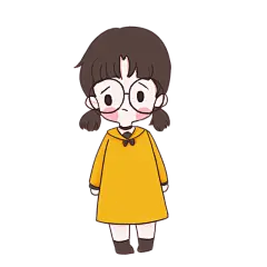 卡通风可爱女孩主题素材