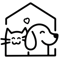 常规内容-图标系列扁平风一个宠物住所图标元素