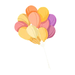 卡通感教育行业气球元素