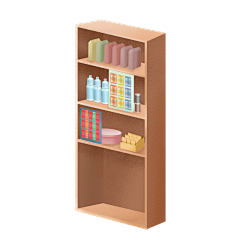 文艺儿童节柜子元素贴纸