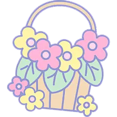手绘卡通风-花篮