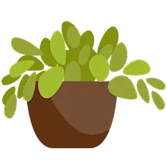 扁平-植物元素-SVG-盆栽4