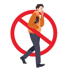 手绘-世界无烟日卡通人物贴纸4