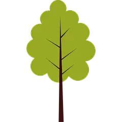 扁平套系素材-植物建筑