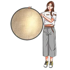 手绘-漫画风摄影师人物插画4