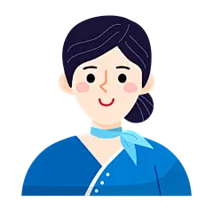 ICON-人物头像元素-空姐