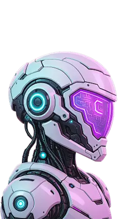 科技风系列未来感炫酷机器人半身元素