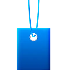 促销通用简约蓝色吊牌标签元素素材