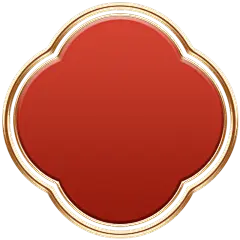 电商中国风中式国潮3D立体红色标题框边框元素