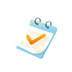 卡通感教育行日历元素