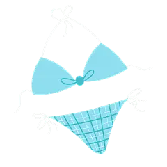 扁平-游泳装备元素-SVG-泳衣1