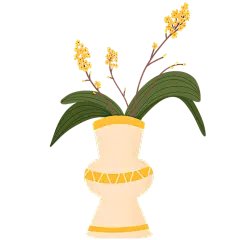 手绘-花卉植物元素