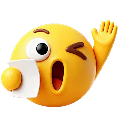 装饰系列3D风黄色拟人举手图标元素