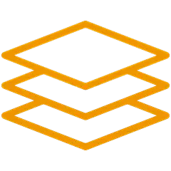 常规内容-图标系列扁平风橙色方形图标元素